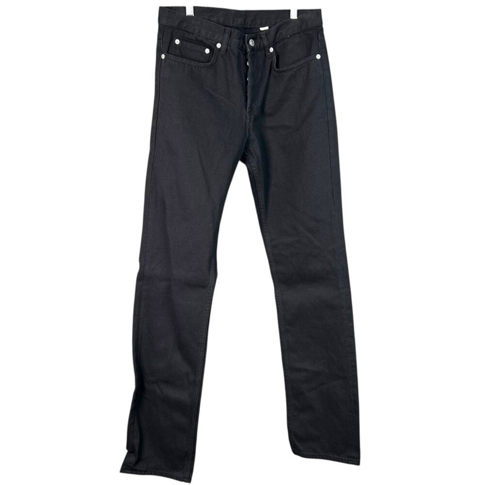 Sandro Paris ètroit noir Button Fly Straight Leg Men’s Jeans Size 29 NWOT